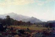 Albert Bierstadt Autumn in the Conway Meadows looking towards Mount Washington USA oil painting artist